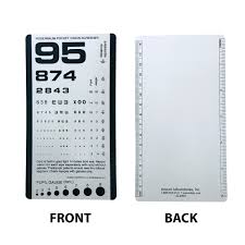 Unmistakable Standard Vision Chart Pocket Rosenbaum Chart