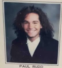 Paul Rudd S Hair In The 80s Is A Thing Of Unexpected Beauty Celebrity Yearbook Photos Paul Rudd Young Paul Rudd