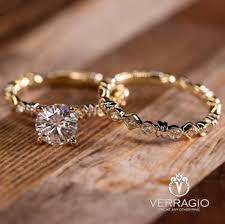 New Verragio 14k Yellow White Gold Custom Renaissance 973 And 973w Sapphire Engagement Ring Blue Aquamarine Engagement Ring Floral Engagement Ring