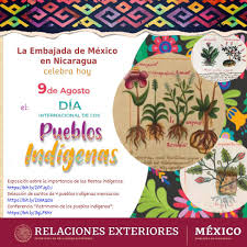 Dia internacional de los pueblos indigenas mexico. Embamex Nicaragua Ø¹Ù„Ù‰ ØªÙˆÙŠØªØ± Este Dia Internacional De Los Pueblos Indigenas Te Invitamos A Descubrir El Conocimiento Y Saber Ancestral De Nuestros Pueblos Originarios Https T Co Jzno6mk4cz