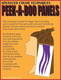 Peek A Boo Panels Peekaboo Hair Peekaboo Color Hair Color Techniques