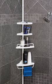 Now you can shop for it and enjoy a good deal on aliexpress! Panacea Plastic Corner Shower Organizer With 4 Shelves And Tension Pole White Walmart Com Walmart Com