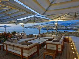 Pure Sofa By Tribu At Chez Sami In Beirut Beautiful Outdoor Furniture Outdoor Restaurant Patio Outdoor Restaurant