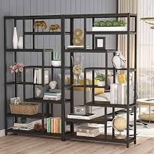 From our cotswolds home, to yours. Tribesigns 8 Shelves Staggered Bookshelf Rustic Industrial Etagere Bookcase For Office Vintage Book Shelves Display Shelf Organizer For Home Garden Amazon In Furniture