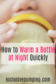 This will save you from having to warm breast milk under a faucet in a public, unsanitary bathroom or asking your server for a bowl of warm water. What S The Quickest Way To Warm A Bottle At Night Exclusive Pumping