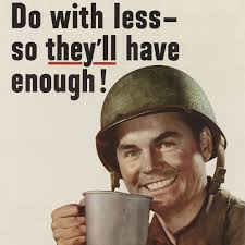 OTD in 1942, Coffee rationing went into effect in the U.S., lasting through  WWII. “I would rather suffer with coffee than be senseless.”
