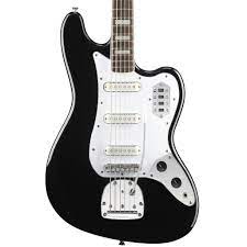 Squier Vintage Modified Bass 6 String Black Baritone Paul Bothner Music Musical Instrument Stores