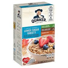 Foods low in fat, for example, will cluster along the bottom edge of the pyramid, ranging from foods that are high in carbohydrates (at the left edge) to foods that are high in. Quaker Oatmeal Instant Lower Sugar Maple Brown Sugar Cinnamon Spice Apple Cinnamon 11 5 Oz Albertsons