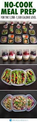 Meal Preps No Cook Meals Calorie Meal Plan Meals