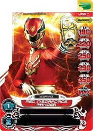 Red Megaforce Ranger Power Rangers Trading Card Power Rangers Megaforce Power Rangers Super Megaforce Power Rangers