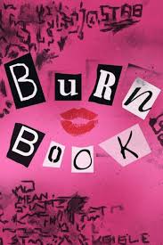 Lined journal inspired by mean girls' book; Amazon Com Burn Book 100 Page Planner 9781791337407 Royalty Pressed By Books