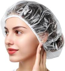 Amazon.com : Disposable Shower Caps 100 pack, Larger Bigger Thick Plastic  Waterproof Hair Processing Caps For Women Girls Men, SPA, Hair Salon,  Hotel, Travel, Bath Hair Cap Multi-use