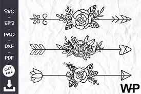 Download Floral Arrows Svg Boho Svg Arrow Svg Graphic By Wanchana365 Creative Fabrica