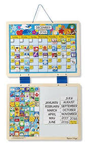Melissa Doug Monthly Magnetic Calendar With 133 Magnets And 2 Fabrichinged Dryerase Boards You Can Find Out Magnetic Calendar Best Kids Toys Dry Erase Board