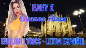 Playa Baby K English Lyrics Letra Espanol Testo Youtube