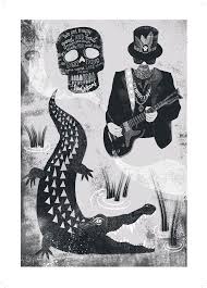 New Orleans Illustration Dr John Voodoo Man Louisiana Etsy New Orleans Art New Orleans Voodoo New Orleans Tattoo