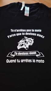 T Shirt You Don T Stop The Bike Because You Get Old T Shirt Moto Anniversaire Motard