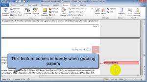Spell Checking Grammar Checking And Comments In Word 2010 Youtube