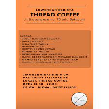 Temukan info lowongan pekerjaan menarik dan terbaru mei 2021 di jawa barat hanya di jobs.id. Info Loker Terbaru Lowongan Kerja Di Cafe Resto Tostil