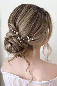 36 Pretty Cool Rustic Wedding Hairstyles Rustic Wedding Hairstyles Low Bun Wedding Hair Hair Styles