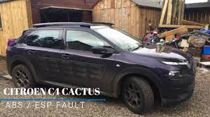 This fault appeared when i disconnected a faulty blower controller. Citroen C4 Cactus Abs Esp Intermittent Fault Youtube