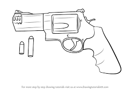 Drawing theory human anatomy drawing theory. Learn How To Draw Revolver With Bullets Pistols Step By Step Drawing Tutorials