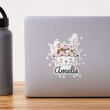 Eastern Bunny Amelie. Cute Gift for Little Baby Girl Sticker for Sale by  Kiwwwi | Redbubble