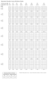 window sizes casement window sizes chart