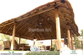 الشكل الداخل لمظلة من قش البامبو الافريقى تنفيذ فن الخيزران للديكور للتواصل 0554042025 العنوان الرياض تقاطع طريق ا Outdoor Outdoor Structures Outdoor Decor