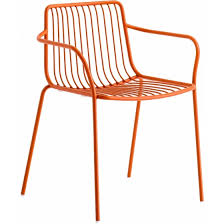 Alle partyverhuur materialen zoals servies verhuur, bestek verhuur, glazen verhuur, tafelbenodigdheden verhuur, linnen verhuur, tafels verhuur, stoelen verhuur. Achat Pedrali Nolita 3655 Fauteuil Metal Jardin Cedre Rouge Fer Fil Acier Fauteuil Bridge Pedrali