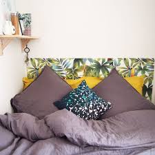 Tete De Lit 15 Modeles A Faire Soi Meme Decoration Tete De Lit Tete De Lit Papier Peint Idee Tete De Lit