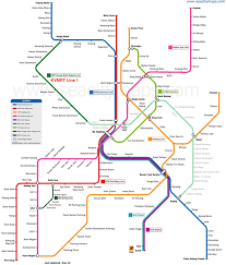 Train subway mrt lrt metro map kuala lumpur malaysia klang valley. Kuala Lumpur Line 1 Starts Full Operation