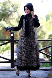 Buyuk Beden Fularli Leopar Elbise 2016 Muslim Fashion Fashion Abaya Fashion
