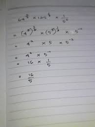 Maybe you would like to learn more about one of these? Tentukan Nilai Dari 64 Pangkat 2 3 Dikali 125 Pangkat 1 3 Dikali 1 Per 5 Brainly Co Id
