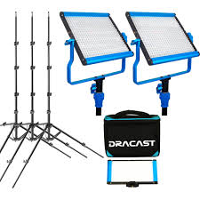 Dracast Video Conference Essential 3 Light Kit Drvcfek B H Photo