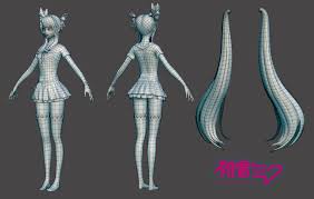 Hatsune Miku Low Poly By Hazardousarts On Deviantart Miku Hatsune Miku Low Poly Character