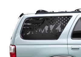 Matte Black American Flag Decal 4runner Toyota 4runner Outdoor Scene W Usa Flag Decal For Windows 3rd Generation 4runner 1995 2002 American Flag Ma Toyota 4runner 4runner Toyota Tacoma Lifted