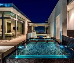 Mcclean Design On Instagram Further Back Towards The Entry At The Home Of Avicii On Bluejayway In Westhollywood The Pool In 2020 House Styles Pool West Hollywood