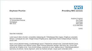 Cover letter for a receptionist icover org uk. Nhs Identity Guidelines Primary Care Practice Patient Letter