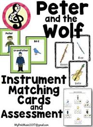 download sergei prokofiev s peter and the wolf: Peter And The Wolf Instrument Matching Worksheets Teaching Resources Tpt