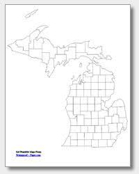 Printable Michigan Map State Outline County Cities County Map State Outline Map