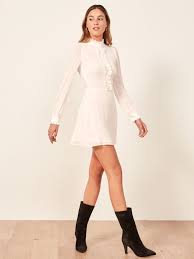 What was once considered a cocktail dress can now be considered a wedding dress. Simple Mini Winter Wedding Dresses Party Dress Long Sleeve Casual Dress Outfits Short Dresses