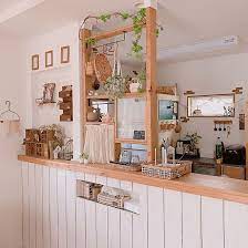 ねじねじ枝ロング ルーター隠し diy キッチンカウンター ディアウォール などのインテリア実例 2019 09 21 10 59 29 roomclip ルームクリップ 現代の農家キッチン 小さなキッチンデザイン キッチンデザイン