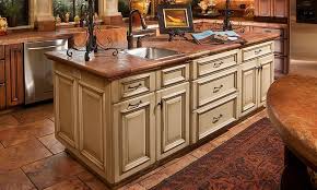 Taupe wall with cherry cabinets. 26 Stunning Kitchen Island Designs Page 3 Of 6