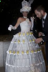 Strolling Champagne Table Human Table White Champagne Table For Events Entertainment Living Table Champagne Dress Bridal Dresses Event Bar