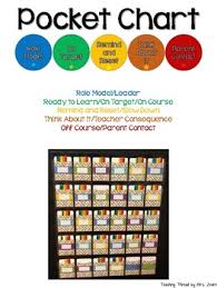 Pocket Chart Individualized Behavior Tracker Classroom Management