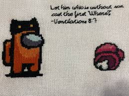 To get you stitching and inspired, i have pulled together some of my favorite resources for embroidery patterns. Fo A Self Drafted Among Us Cross Stitch For My Wife Who Is Absolutely Obsessed Crossstitch