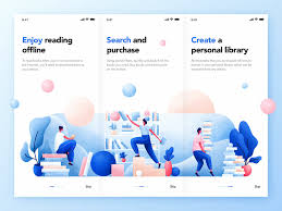 Books App Onboarding Onboarding Web Graphic Design Book App