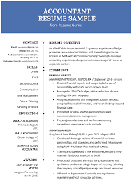 Accountant Resume Sample And Tips Resume Genius