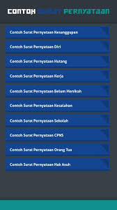 Contoh surat pernyataan diri kerja. Contoh Surat Pernyataan For Android Apk Download